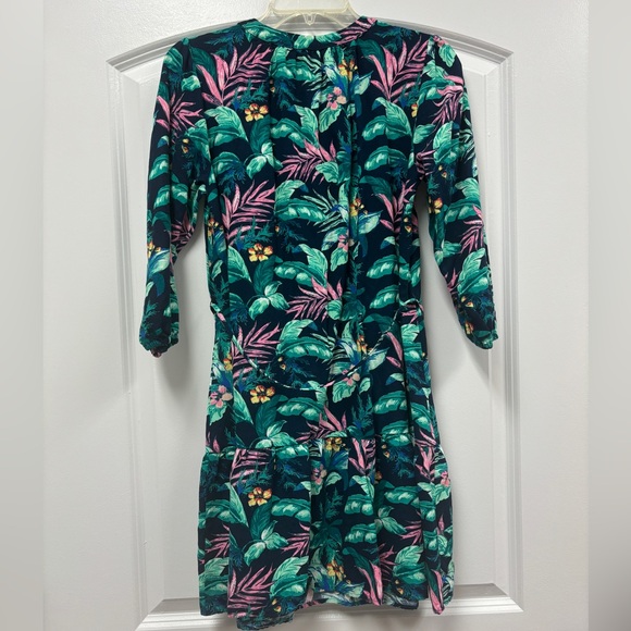 Loft Split neck swing dress, Sz Small - Picture 2 of 2